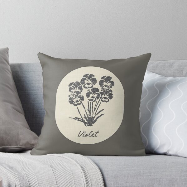 Item preview, Violet February Birth Flower Stamp Linen Pansy Label designed and sold by TackyTime.