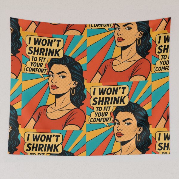 Item preview, I Won’t Shrink – Pop Art Empowerment Statement designed and sold by Quiet Power Co..