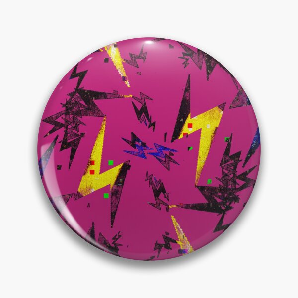 Item preview, Bright Neon Lightning Bolt Design With Glitch Effect designed and sold by Pevkay97.