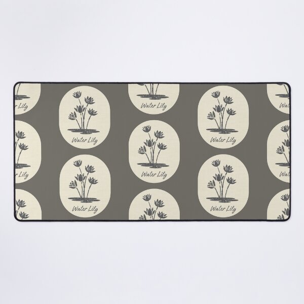 Item preview, Water Lily July Birth Flower Stamp Linen Label designed and sold by TackyTime.