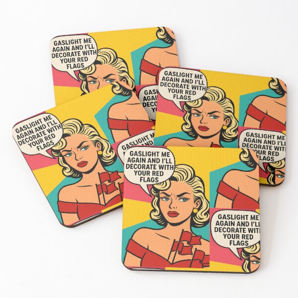 Item preview, Decorate With Your Red Flags – Pop Art Narcissist Comeback designed and sold by Quiet Power Co..