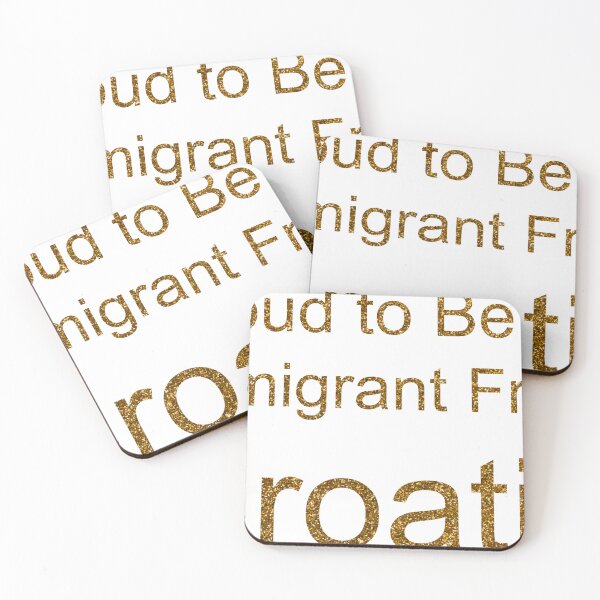 Item preview, PROUD TO BE AN IMMIGRANT FROM CROATIA SEQUIN designed and sold by TheIconSmith.