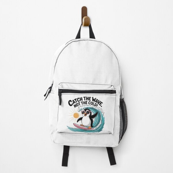 Item preview, Catch the Wave, Not the Cold! – Cool Surfing Penguin T-Shirt designed and sold by JaroPrints.