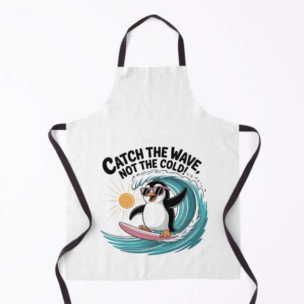 Item preview, Catch the Wave, Not the Cold! – Cool Surfing Penguin T-Shirt designed and sold by JaroPrints.