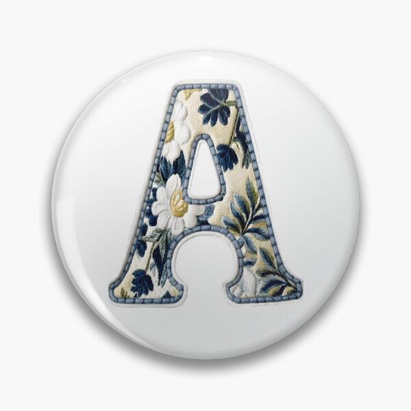 Artikelvorschau, Vintage Floral Gobelin Monogramm - Buchstabe A entworfen und verkauft von Napxcha.