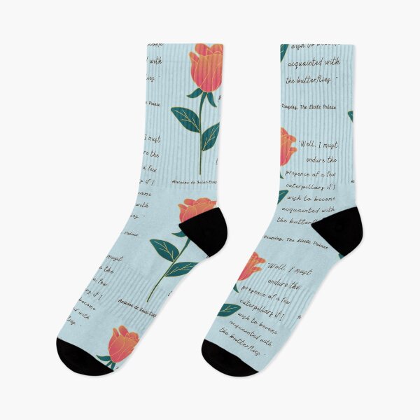 Item preview, Antoine de Saint-Exupéry quote: Well, I must endure the presence of a few caterpillars if I wish to become acquainted with the butterflies. designed and sold by artbleed.
