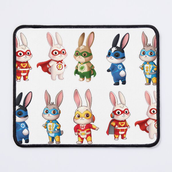 Item preview, Super Hero Bunnies Collection | Cute Animal Superhero Squad designed and sold by Sitred123.