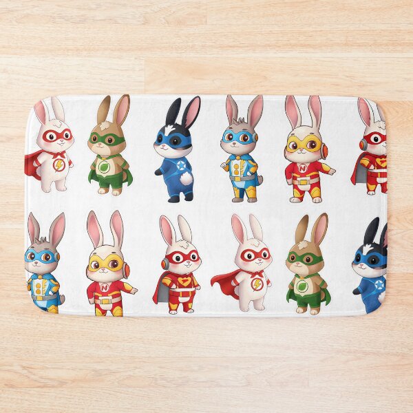 Item preview, Super Hero Bunnies Collection | Cute Animal Superhero Squad designed and sold by Sitred123.
