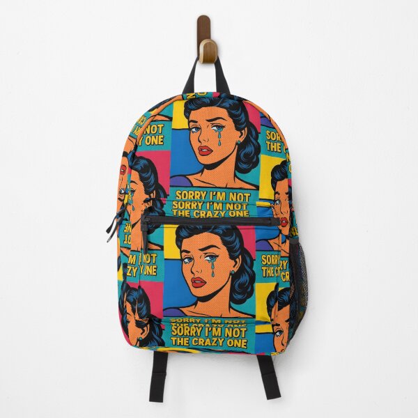 Item preview, Sorry I’m Not the Crazy One – Pop Art Truth Bomb designed and sold by Quiet Power Co..