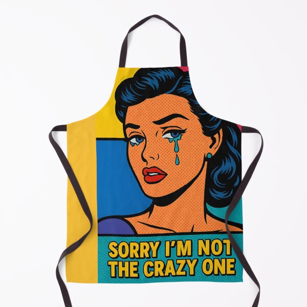 Item preview, Sorry I’m Not the Crazy One – Pop Art Truth Bomb designed and sold by Quiet Power Co..