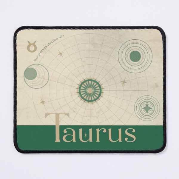 Item preview, Taurus Zodiac Mouse Pad designed and sold by Fen & Feathers.