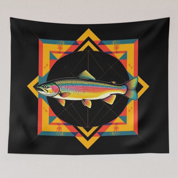 Item preview, Rainbow Trout Art designed and sold by Planetporridge.