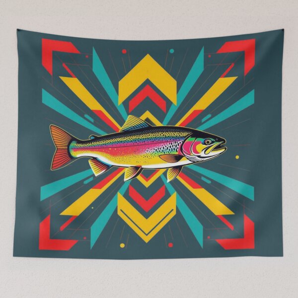 Item preview, Rainbow Trout Artwork designed and sold by Planetporridge.