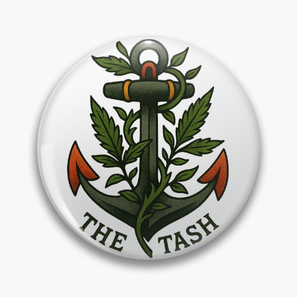 Item preview, The Tash – Cannabis Anchor Tattoo Art in Old School Style designed and sold by Wake and Bake.