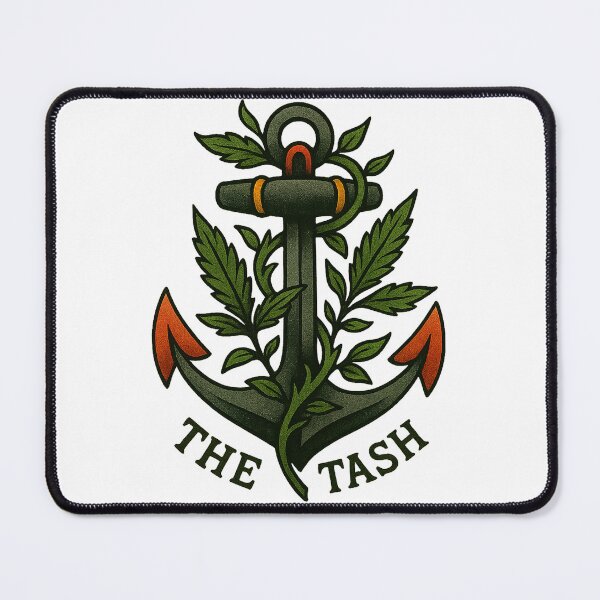 Item preview, The Tash – Cannabis Anchor Tattoo Art in Old School Style designed and sold by Wake and Bake.