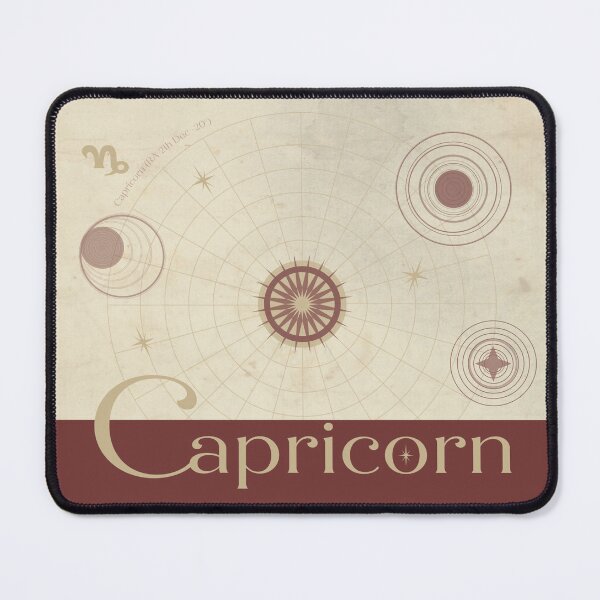 Item preview, Capricorn Zodiac Mouse Pad designed and sold by Fen & Feathers.