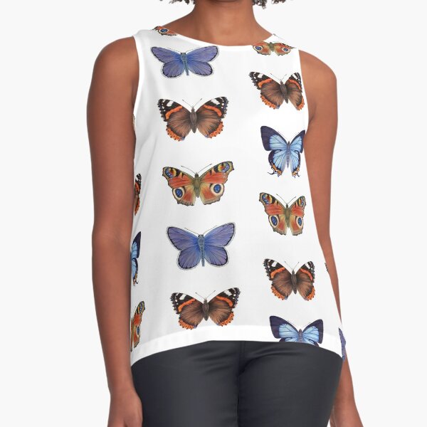 Butterflies Sleeveless Top