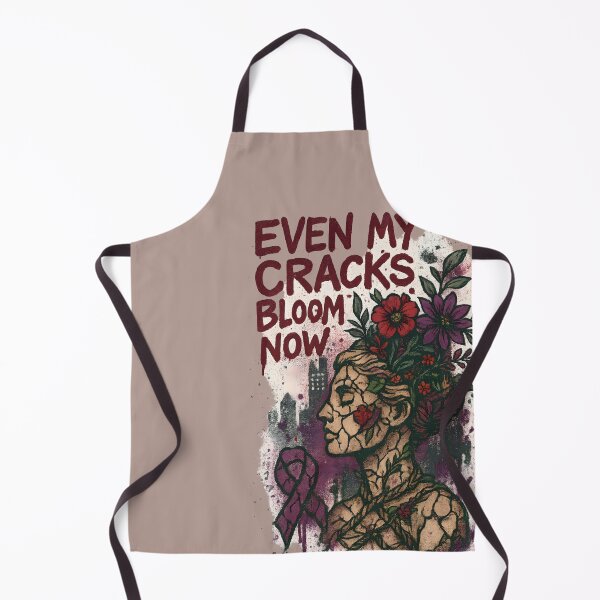 Item preview, Even My Cracks Bloom Now – Empowerment Graffiti Art for Healing & Growth designed and sold by Quiet Power Co..
