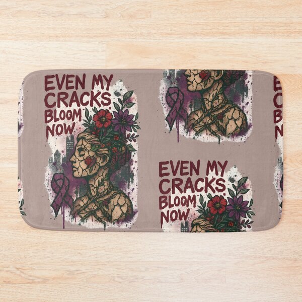 Item preview, Even My Cracks Bloom Now – Empowerment Graffiti Art for Healing & Growth designed and sold by Quiet Power Co..