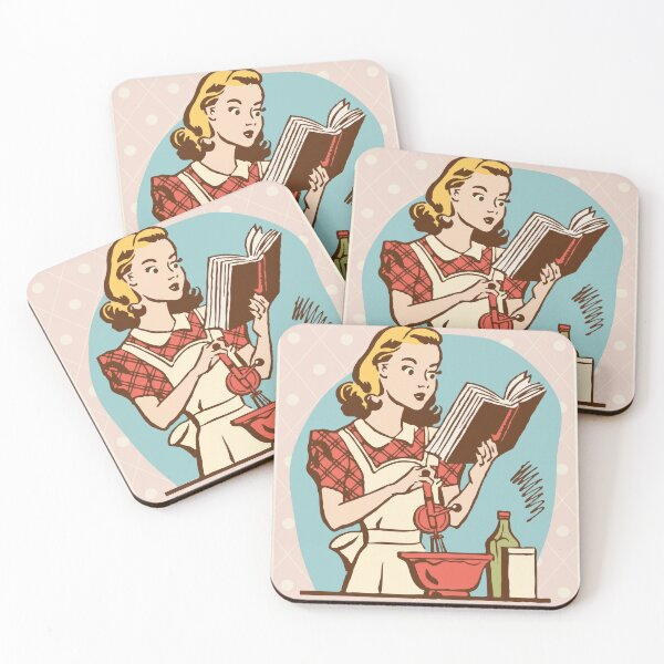 Item preview, BAKING BECAUSE MURDER IS WRONG VINTAGE ART designed and sold by MarkedArtPrints.