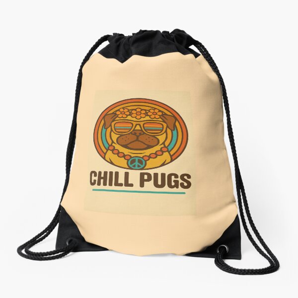 Item preview, Chill Pugs Hippie designed and sold by ChillPugs.