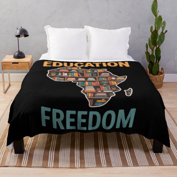 Item preview, Education is Freedom Book Lover Black African American Queen designed and sold by WalshDrawnLaugh.