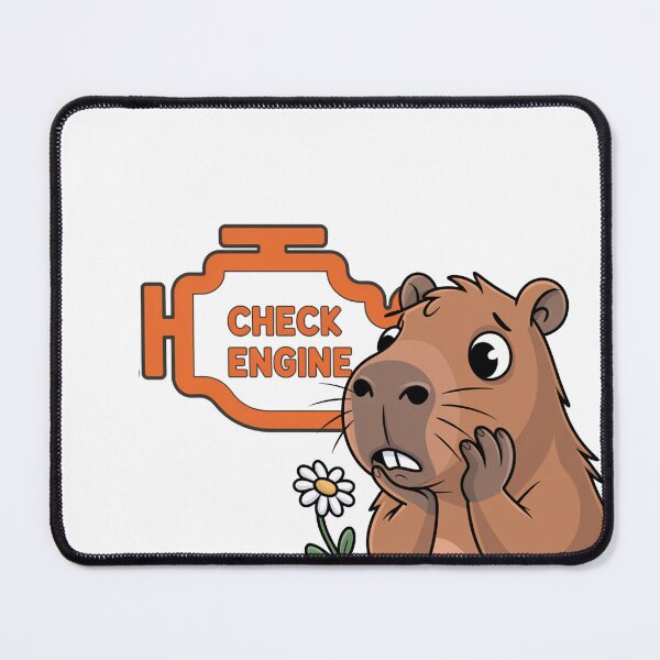 Item preview, Check Engine Capybara | Funny Car Warning Animal Design designed and sold by MonkiFlipp.