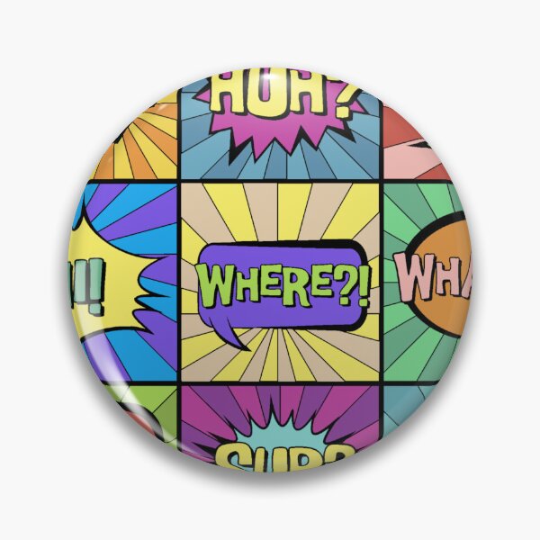 Item preview, Colorful Comic Speech Bubble Pattern – Pop Art Question Design designed and sold by IMAGENACTION.