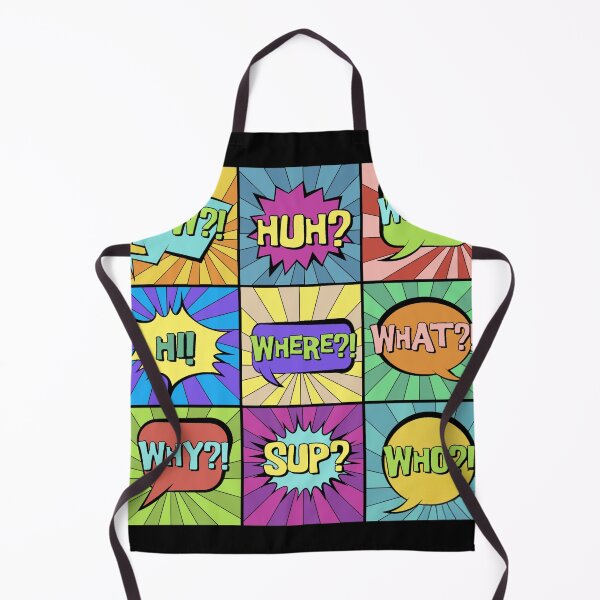 Item preview, Colorful Comic Speech Bubble Pattern – Pop Art Question Design designed and sold by IMAGENACTION.