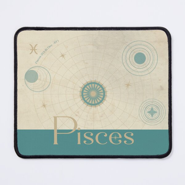 Item preview, Pisces Zodiac Mouse Pad designed and sold by Fen & Feathers.