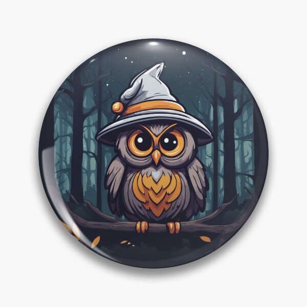 Item preview, Witch Owl of the Woods designed and sold by FamiliarPufferfish.
