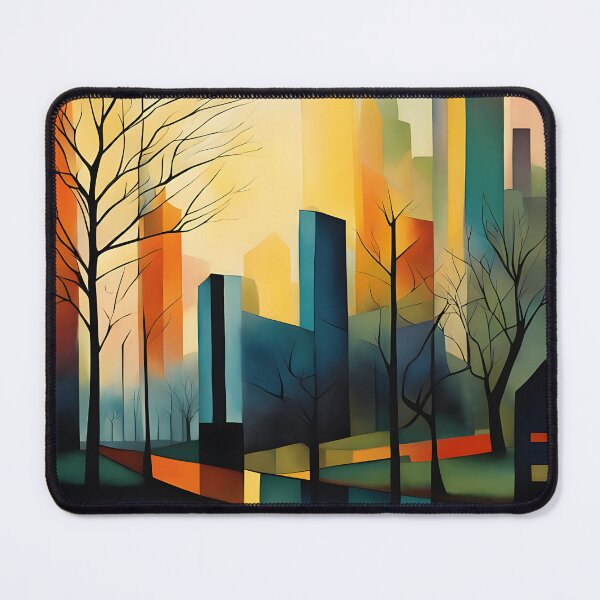 Item preview, Abstract image of a city with reflections designed and sold by 2-Seraphira.