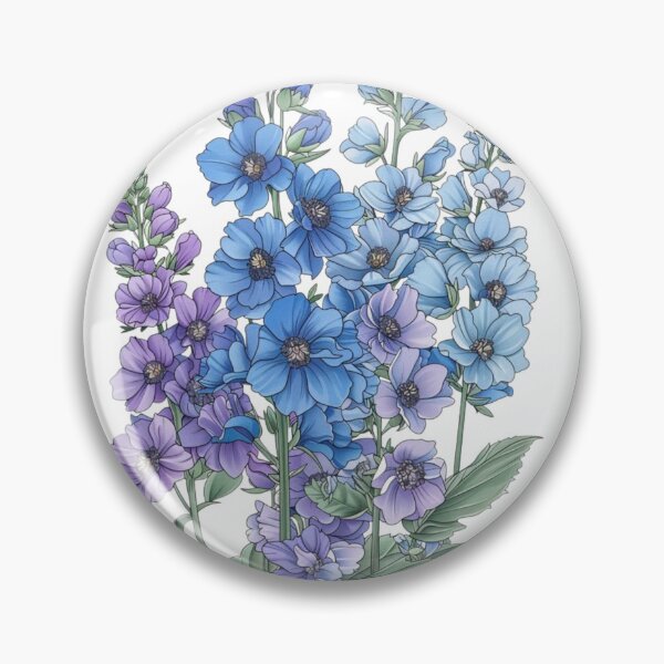 Item preview, Beautiful Larkspur Stem Flowers designed and sold by PaperieJennifer.