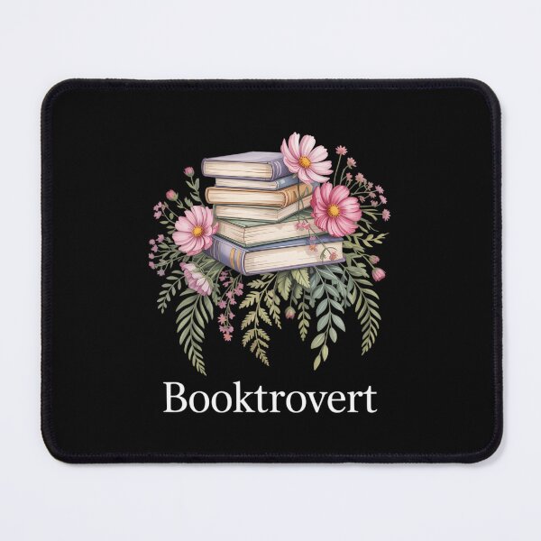 Item preview, Floral Booktrovert Wildflowers Bookworm Reading Book Lovers designed and sold by WalshDrawnLaugh.
