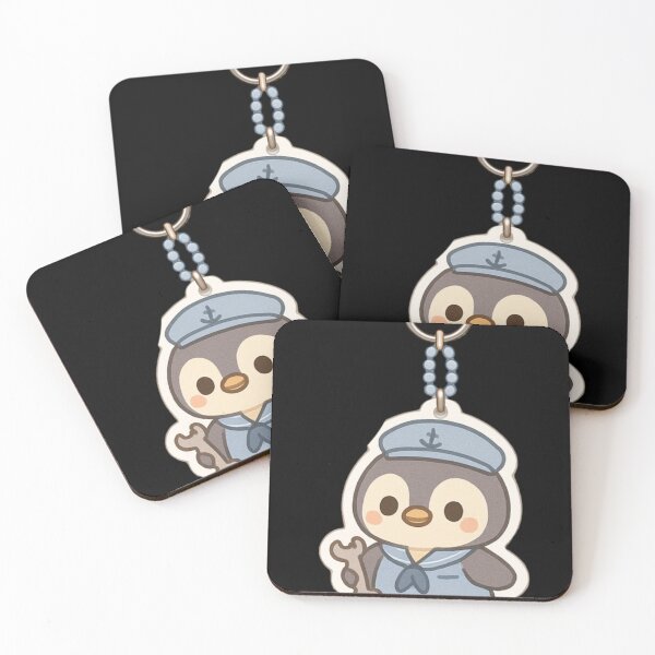 Item preview, Cute Penguin Sailor Kawaii keychain designed and sold by DamioPolArt.