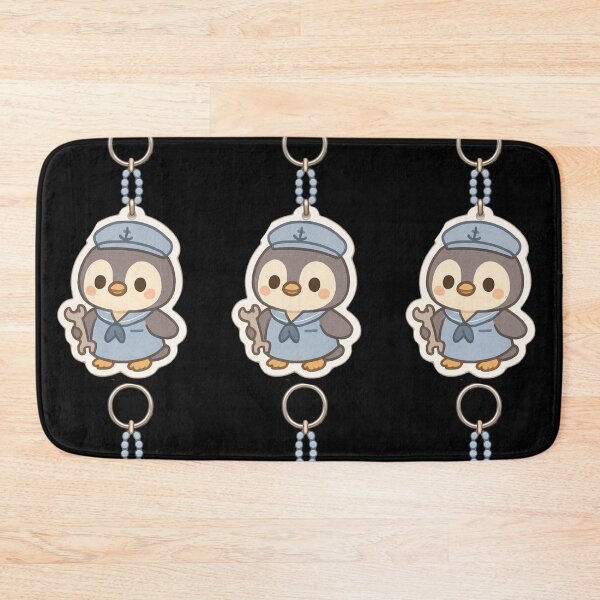 Item preview, Cute Penguin Sailor Kawaii keychain designed and sold by DamioPolArt.