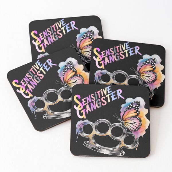 Item preview, Sensitive Gangster Butterfly And Brass Knuckles designed and sold by KateLeap.