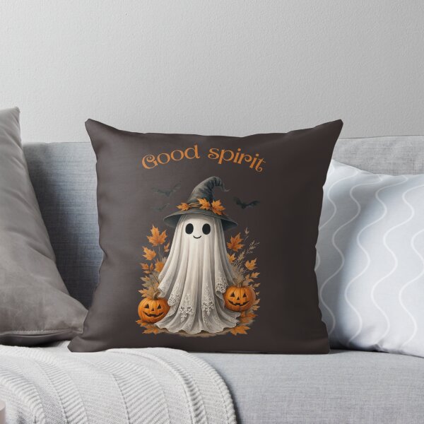 Item preview, Good, Halloween smiling ghost with pumpkin designed and sold by DżodżoJoy.