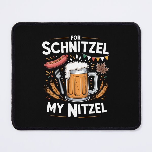 Item preview, For Schnitzel My Nitzel Funny Bavarian Oktoberfest designed and sold by WalshDrawnLaugh.