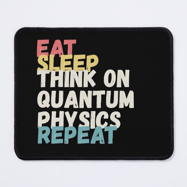 Item preview, Eat Sleep Think on Quantum Physics Repeat – Vintage Sunrise Distressed Text Design designed and sold by Graphicarium Shop.