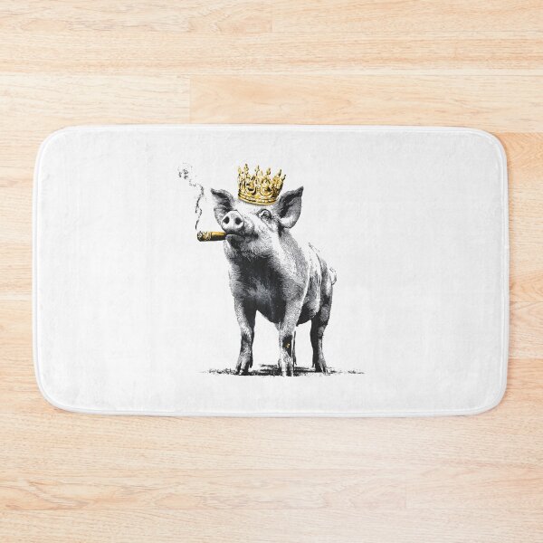 Item preview, Banksy Pig King - Royal Swine with Cigar designed and sold by hamishby.