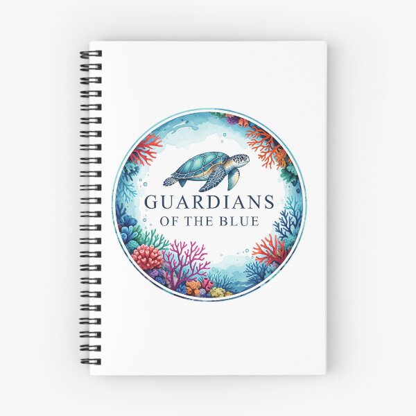 Item preview, Guardians of the Blue" Logotype: Protectors of Oceans and Coral Reefs in Vintage Style designed and sold by ART-POD-PL.