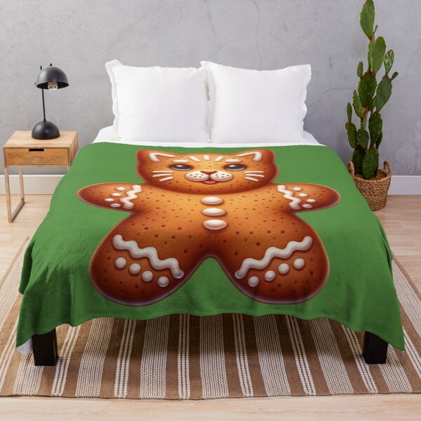 Item preview, Gingerbread men in the shape of cats designed and sold by mikechi.