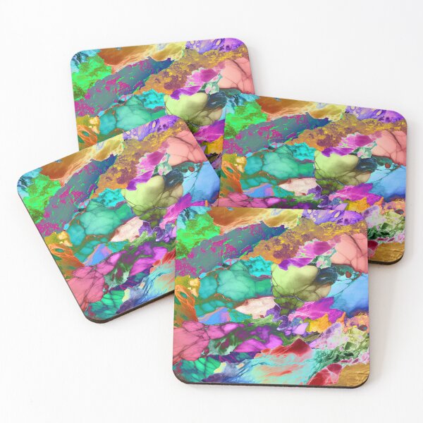 Item preview, colorful collage of curious textures 4 designed and sold by chambergambit.