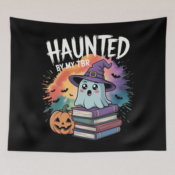 Item preview, Funny Book Lovers Ghost Halloween Bookworm designed and sold by WalshDrawnLaugh.