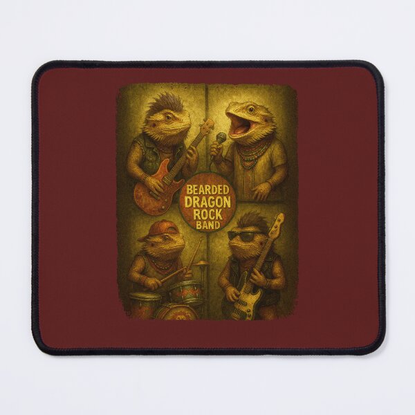 Item preview, Bearded Dragon Rock Band Funny Photobooth Selfie Guitar designed and sold by d247.