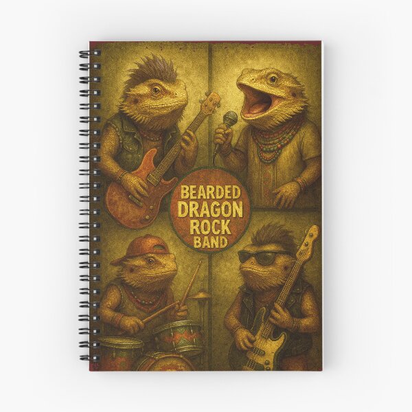 Item preview, Bearded Dragon Rock Band Funny Photobooth Selfie Guitar designed and sold by d247.