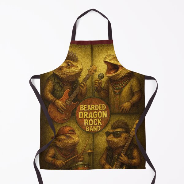 Item preview, Bearded Dragon Rock Band Funny Photobooth Selfie Guitar designed and sold by d247.