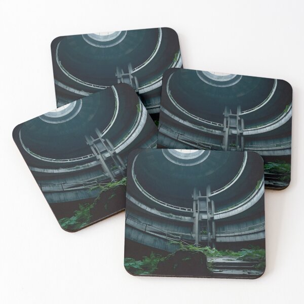 Item preview, Forgotten Core – Brutalist Ruin Reclaimed by Nature designed and sold by Brutal days.ai.