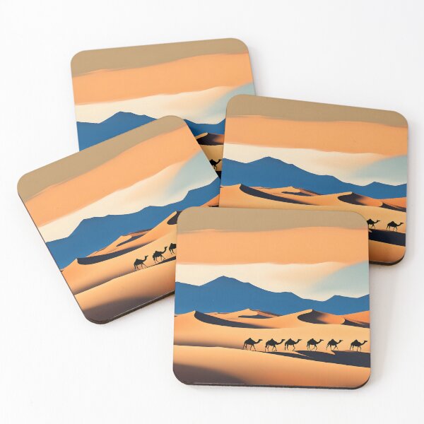 Item preview, Herd of camels in the desert designed and sold by 2-Seraphira.